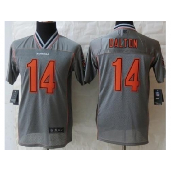 Youth Nike Cincinnati Bengals 14 Andy Dalton Grey Vapor Elite Jerseys Youth Nike Cincinnati Bengals 14 Andy Dalton Grey Vapor Elite Jerseys