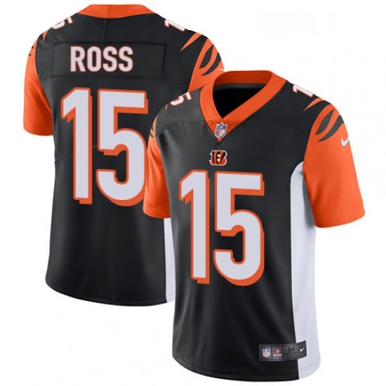 Youth Nike Cincinnati Bengals 15 John Ross Vapor Untouchable Limited Black Team Color NFL Jersey Youth Nike Cincinnati Bengals 15 John Ross Vapor Untouchable Limited Black Team Color NFL Jersey