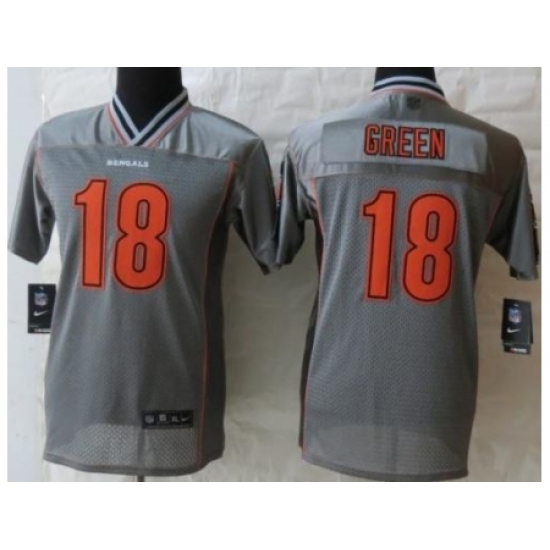Youth Nike Cincinnati Bengals 18 A.J.Green Grey Vapor Elite NFL Jerseys Youth Nike Cincinnati Bengals 18 A.J.Green Grey Vapor Elite NFL Jerseys