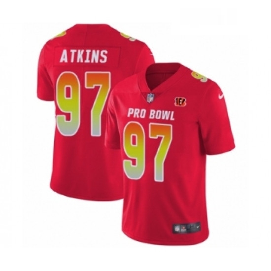 Youth Nike Cincinnati Bengals 97 Geno Atkins Limited Red AFC 2019 Pro Bowl NFL Jersey Youth Nike Cincinnati Bengals 97 Geno Atkins Limited Red AFC 2019 Pro Bowl NFL Jersey