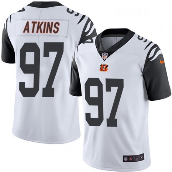 Youth Nike Cincinnati Bengals 97 Geno Atkins Limited White Rush Vapor Untouchable NFL Jersey Youth Nike Cincinnati Bengals 97 Geno Atkins Limited White Rush Vapor Untouchable NFL Jersey
