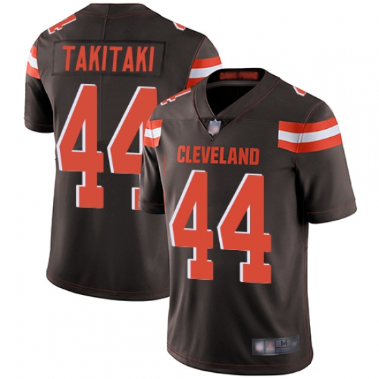Browns 44 Sione Takitaki Brown Team Color Men Stitched Football Vapor Untouchable Limited Jersey Browns 44 Sione Takitaki Brown Team Color Men Stitched Football Vapor Untouchable Limited Jersey