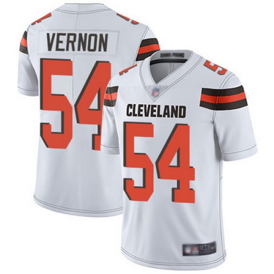 Browns #54 Olivier Vernon White Men Stitched Football Vapor Untouchable Limited Jersey Browns #54 Olivier Vernon White Men Stitched Football Vapor Untouchable Limited Jersey