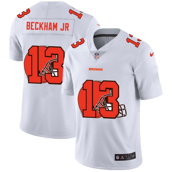 Cleveland Browns 13 Odell Beckham Jr White Men Nike Team Logo Dual Overlap Limited NFL Jersey Cleveland Browns 13 Odell Beckham Jr White Men Nike Team Logo Dual Overlap Limited NFL Jersey