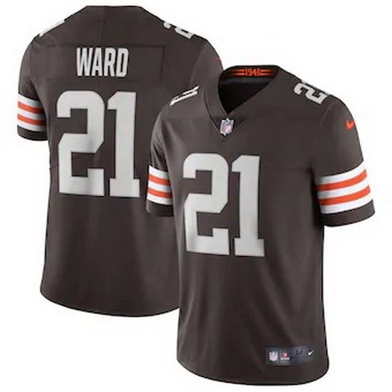 Cleveland Browns 21 Denzel Ward Men Nike Brown 2020 Vapor Limited Jersey Cleveland Browns 21 Denzel Ward Men Nike Brown 2020 Vapor Limited Jersey