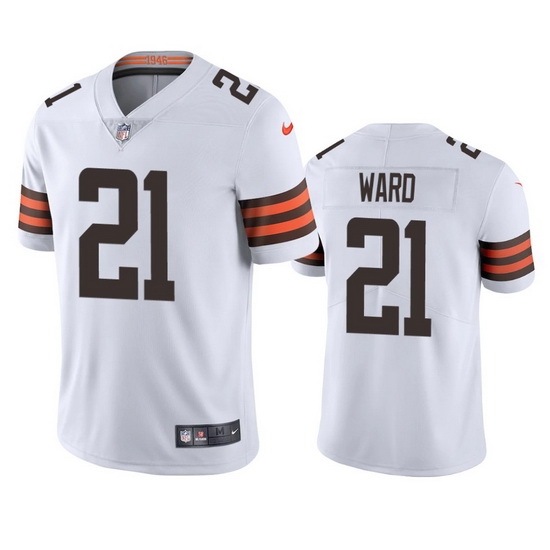 Cleveland Browns 21 Denzel Ward Men Nike White 2020 Vapor Limited Jersey Cleveland Browns 21 Denzel Ward Men Nike White 2020 Vapor Limited Jersey
