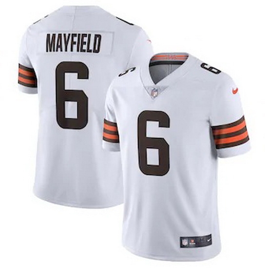 Cleveland Browns 6 Baker Mayfield Men Nike White 2020 Vapor Limited Jersey Cleveland Browns 6 Baker Mayfield Men Nike White 2020 Vapor Limited Jersey