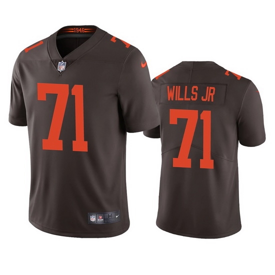 Cleveland Browns 71 Jedrick Wills Men Nike Brown 2020 NFL Draft Alternate Vapor Limited Jersey Cleveland Browns 71 Jedrick Wills Men Nike Brown 2020 NFL Draft Alternate Vapor Limited Jersey