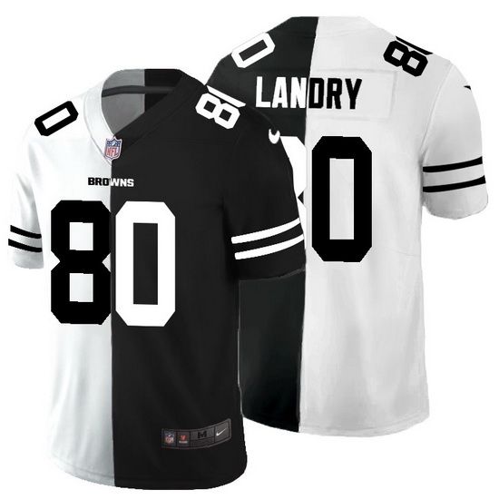 Cleveland Browns 80 Jarvis Landry Men Black V White Peace Split Nike Vapor Untouchable Limited NFL Jersey Cleveland Browns 80 Jarvis Landry Men Black V White Peace Split Nike Vapor Untouchable Limited NFL Jersey