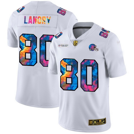 Cleveland Browns 80 Jarvis Landry Men White Nike Multi Color 2020 NFL Crucial Catch Limited NFL Jersey Cleveland Browns 80 Jarvis Landry Men White Nike Multi Color 2020 NFL Crucial Catch Limited NFL Jersey