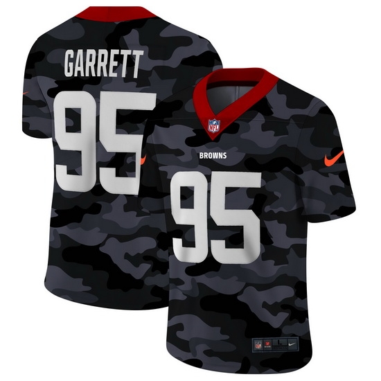 Cleveland Browns 95 Myles Garrett Men Nike 2020 Black CAMO Vapor Untouchable Limited Stitched NFL Jersey Cleveland Browns 95 Myles Garrett Men Nike 2020 Black CAMO Vapor Untouchable Limited Stitched NFL Jersey
