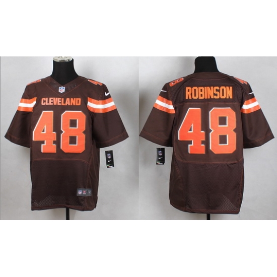 Cleveland Browns#48 Robinson Brown elite jersey Cleveland Browns#48 Robinson Brown elite jersey