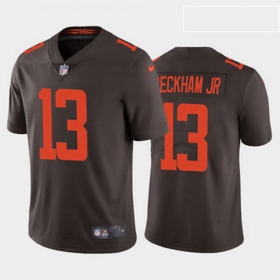 Men Cleveland Browns 13 Odell Beckham Jr 2020 Alternate Vapor Limited Rush Jersey Brown Men Cleveland Browns 13 Odell Beckham Jr 2020 Alternate Vapor Limited Rush Jersey Brown