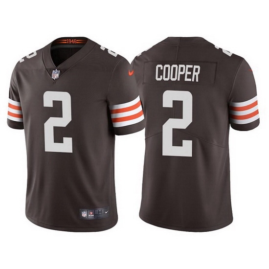 Men Cleveland Browns 2 Amari Cooper Brown Vapor Untouchable Limited Stitched jersey Men Cleveland Browns 2 Amari Cooper Brown Vapor Untouchable Limited Stitched jersey