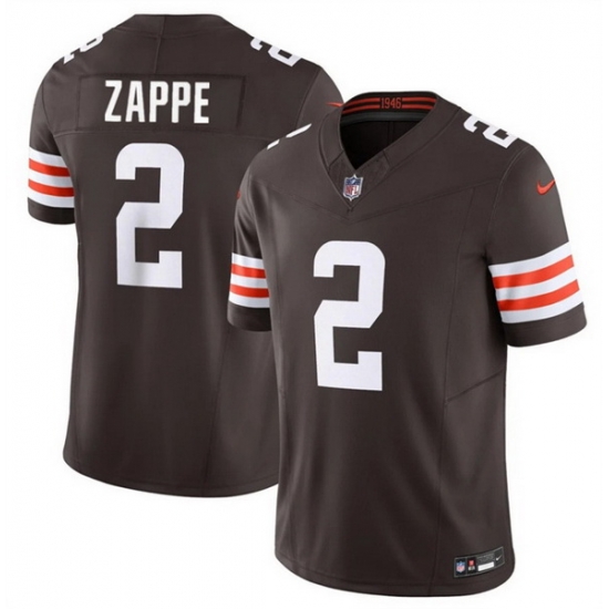 Men Cleveland Browns 2 Bailey Zappe Brown 2024 F U S E Vapor Limited Stitched Football Jersey Men Cleveland Browns 2 Bailey Zappe Brown 2024 F U S E Vapor Limited Stitched Football Jersey