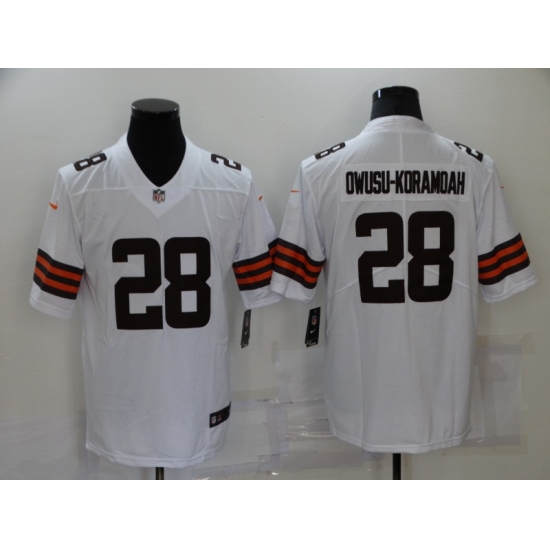 Men Cleveland Browns 28 Owusu-koramoah White 2021 Vapor Untouchable Limited Player Nike NFL Jersey Men Cleveland Browns 28 Owusu-koramoah White 2021 Vapor Untouchable Limited Player Nike NFL Jersey
