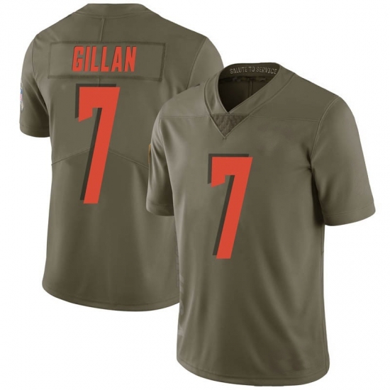 Men Cleveland Browns 7 Jamie Gillan Green Limited 2017 Salute to Service Nike Jersey Men Cleveland Browns 7 Jamie Gillan Green Limited 2017 Salute to Service Nike Jersey
