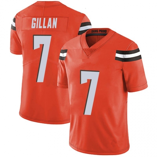 Men Cleveland Browns 7 Jamie Gillan Orange Limited Alternate Vapor Untouchable Nike Jersey Men Cleveland Browns 7 Jamie Gillan Orange Limited Alternate Vapor Untouchable Nike Jersey