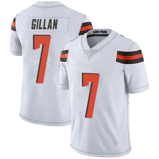 Men Cleveland Browns 7 Jamie Gillan White Limited Vapor Untouchable Nike Jersey Men Cleveland Browns 7 Jamie Gillan White Limited Vapor Untouchable Nike Jersey