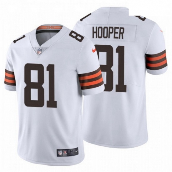 Men Cleveland Browns 81 Austin Hooper 2020 NFL Stitched Vapor Limited White Nike Jersey Men Cleveland Browns 81 Austin Hooper 2020 NFL Stitched Vapor Limited White Nike Jersey