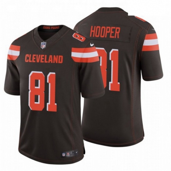 Men Cleveland Browns 81 Austin Hooper NFL Stitched Vapor Untouchable Limited Brown Nike Jersey Men Cleveland Browns 81 Austin Hooper NFL Stitched Vapor Untouchable Limited Brown Nike Jersey