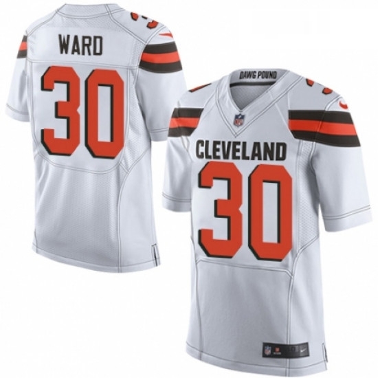 Mens Nike Cleveland Browns 30 Denzel Ward Elite White NFL Jersey Mens Nike Cleveland Browns 30 Denzel Ward Elite White NFL Jersey