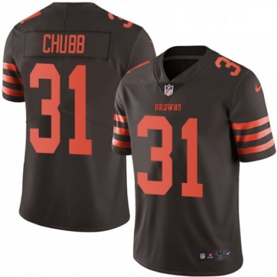 Mens Nike Cleveland Browns 31 Nick Chubb Limited Brown Rush Vapor Untouchable NFL Jersey Mens Nike Cleveland Browns 31 Nick Chubb Limited Brown Rush Vapor Untouchable NFL Jersey