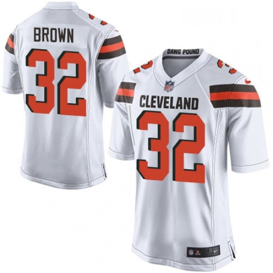 Mens Nike Cleveland Browns 32 Jim Brown Game White NFL Jersey Mens Nike Cleveland Browns 32 Jim Brown Game White NFL Jersey