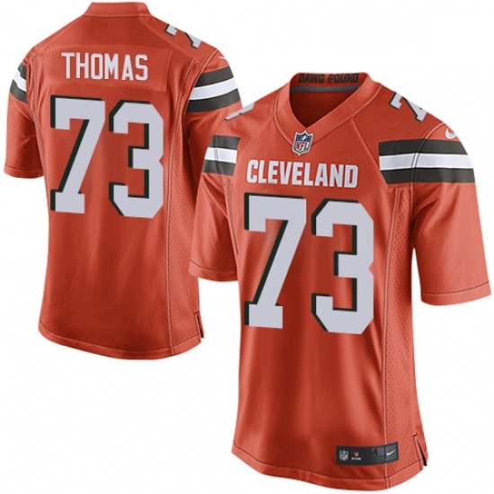 Mens Nike Cleveland Browns 73 Joe Thomas Game Orange Alternate NFL Jersey Mens Nike Cleveland Browns 73 Joe Thomas Game Orange Alternate NFL Jersey