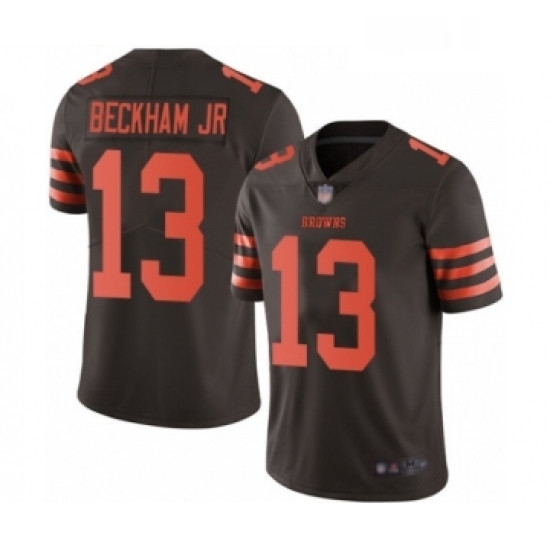 Mens Odell Beckham Jr Limited Brown Nike Jersey NFL Cleveland Browns 13 Rush Vapor Untouchable Mens Odell Beckham Jr Limited Brown Nike Jersey NFL Cleveland Browns 13 Rush Vapor Untouchable