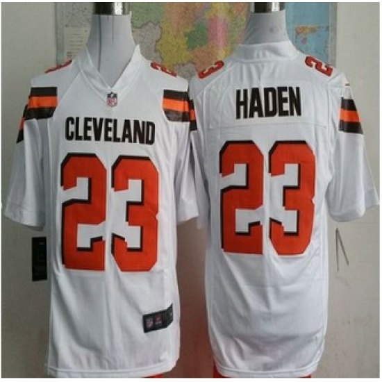 New Cleveland Browns #23 Joe Haden White Men Stitched NFL Game Jersey New Cleveland Browns #23 Joe Haden White Men Stitched NFL Game Jersey