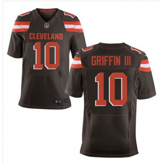 Nike Browns #10 Robert Griffin III Brown Team Color Mens Stitched NFL New Elite Jersey Nike Browns #10 Robert Griffin III Brown Team Color Mens Stitched NFL New Elite Jersey