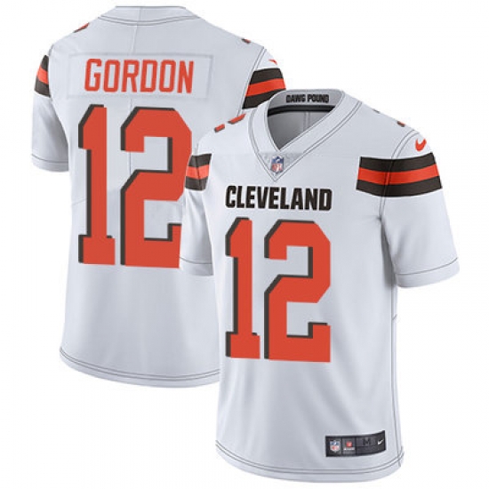 Nike Browns #12 Josh Gordon White Mens Stitched NFL Vapor Untouchable Limited Jersey Nike Browns #12 Josh Gordon White Mens Stitched NFL Vapor Untouchable Limited Jersey