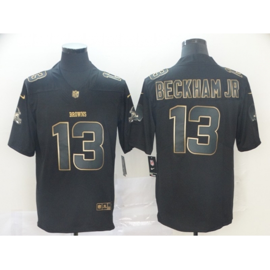 Nike Browns 13 Odell Beckham Jr Black Gold Vapor Untouchable Limited Jersey Nike Browns 13 Odell Beckham Jr Black Gold Vapor Untouchable Limited Jersey