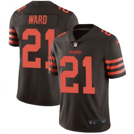 Nike Browns 21 T J Ward Brown Color Rush Limited Jersey Nike Browns 21 T J Ward Brown Color Rush Limited Jersey