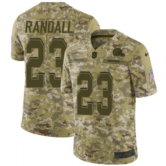 Nike Browns #23 Damarious Randall Camo Men Stitched NFL Limited 2018 Salute To Service Jersey Nike Browns #23 Damarious Randall Camo Men Stitched NFL Limited 2018 Salute To Service Jersey