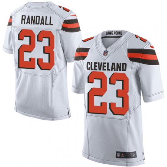 Nike Browns #23 Damarious Randall White Mens Stitched NFL Elite Jersey Nike Browns #23 Damarious Randall White Mens Stitched NFL Elite Jersey