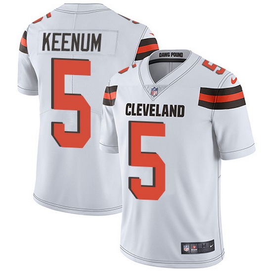Nike Browns 5 Case Keenum White Men Stitched NFL Vapor Untouchable Limited Jersey Nike Browns 5 Case Keenum White Men Stitched NFL Vapor Untouchable Limited Jersey