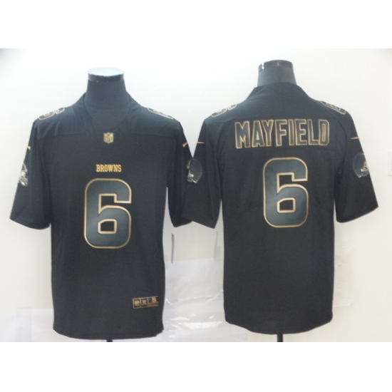 Nike Browns 6 Baker Mayfield Black Gold Vapor Untouchable Limited Jersey Nike Browns 6 Baker Mayfield Black Gold Vapor Untouchable Limited Jersey