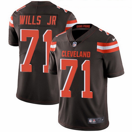 Nike Browns 71 Jedrick Wills JR Brown Team Color Men Stitched NFL Vapor Untouchable Limited Jersey Nike Browns 71 Jedrick Wills JR Brown Team Color Men Stitched NFL Vapor Untouchable Limited Jersey