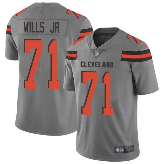 Nike Browns 71 Jedrick Wills JR Gray Men Stitched NFL Limited Inverted Legend Jersey Nike Browns 71 Jedrick Wills JR Gray Men Stitched NFL Limited Inverted Legend Jersey