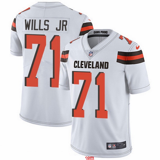 Nike Browns 71 Jedrick Wills JR White Men Stitched NFL Vapor Untouchable Limited Jersey Nike Browns 71 Jedrick Wills JR White Men Stitched NFL Vapor Untouchable Limited Jersey