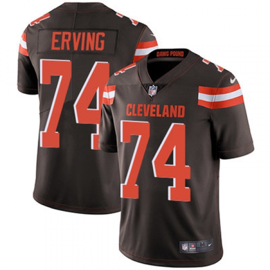 Nike Browns #74 Cameron Erving Brown Team Color Mens Stitched NFL Vapor Untouchable Limited Jersey Nike Browns #74 Cameron Erving Brown Team Color Mens Stitched NFL Vapor Untouchable Limited Jersey