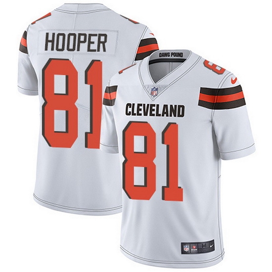 Nike Browns 81 Austin Hooper White Men Stitched NFL Vapor Untouchable Limited Jersey Nike Browns 81 Austin Hooper White Men Stitched NFL Vapor Untouchable Limited Jersey