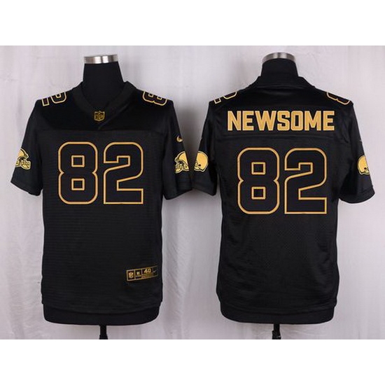 Nike Browns #82 Ozzie Newsome Black Mens Stitched NFL Elite Pro Line Gold Collection Jersey Nike Browns #82 Ozzie Newsome Black Mens Stitched NFL Elite Pro Line Gold Collection Jersey