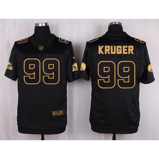Nike Browns #99 Paul Kruger Black Mens Stitched NFL Elite Pro Line Gold Collection Jersey Nike Browns #99 Paul Kruger Black Mens Stitched NFL Elite Pro Line Gold Collection Jersey