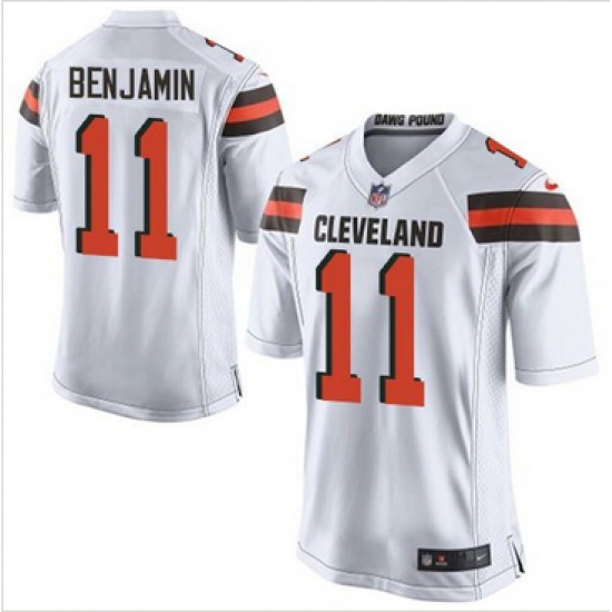 Nike Cleveland Browns #11 Travis Benjamin White Mens Stitched NFL New Elite Jersey Nike Cleveland Browns #11 Travis Benjamin White Mens Stitched NFL New Elite Jersey