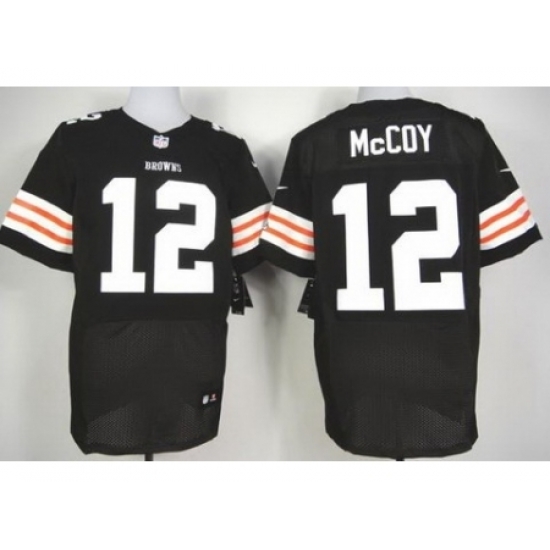 Nike Cleveland Browns 12 Colt Mccoy Brown Elite NFL Jersey Nike Cleveland Browns 12 Colt Mccoy Brown Elite NFL Jersey