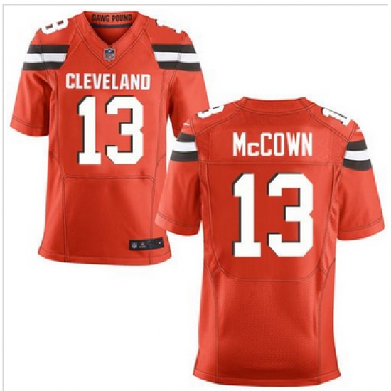 Nike Cleveland Browns #13 Josh McCown Orange Alternate Mens Stitched NFL New Elite Jersey Nike Cleveland Browns #13 Josh McCown Orange Alternate Mens Stitched NFL New Elite Jersey