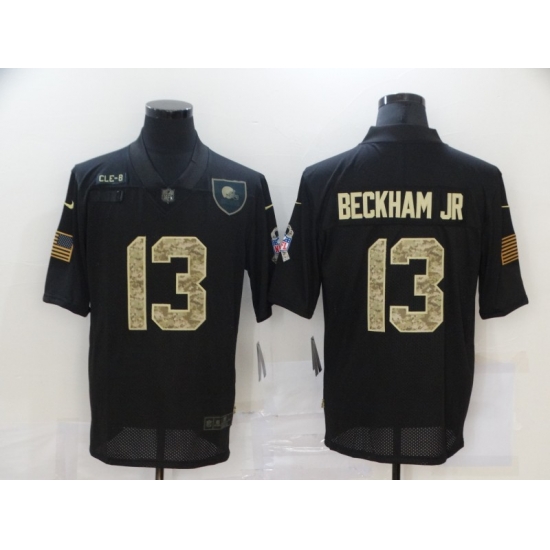 Nike Cleveland Browns 13 Odell Beckham Jr Black Camo 2020 Salute To Service Limited Jersey Nike Cleveland Browns 13 Odell Beckham Jr Black Camo 2020 Salute To Service Limited Jersey